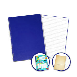 Cuaderno A4 - Azul - Rayado