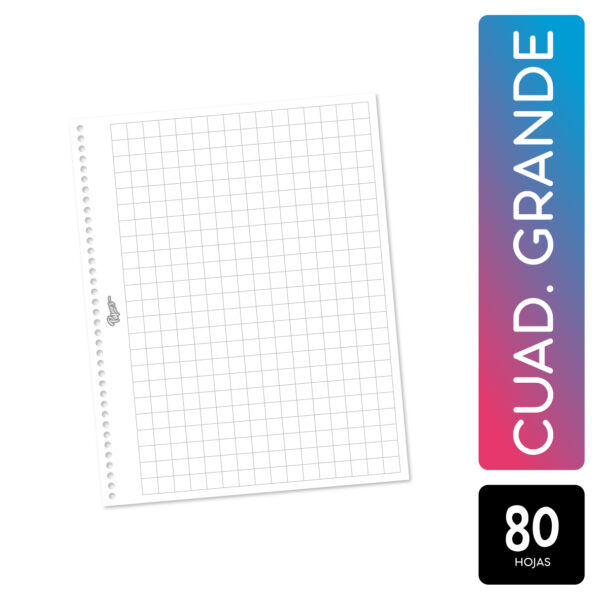 Cuaderno Nro 3 - Azul - Cuadriculado Grande - Imagen 2
