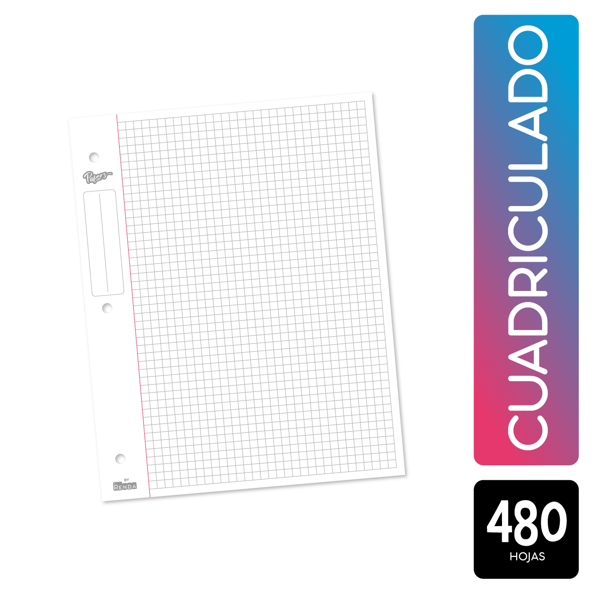 Repuesto 480 Hojas N°3 Cuadriculado Estándar - Imagen 3