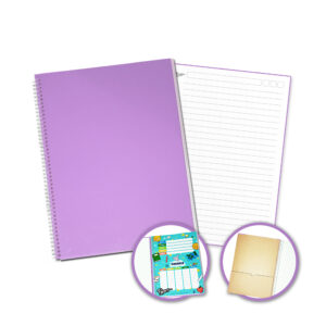 Cuaderno A4 - Lila - Rayado
