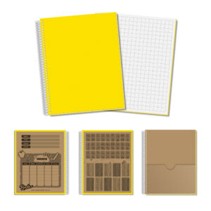Cuaderno Nro 3 - Amarillo - Cuadriculado Grande