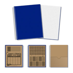 Cuaderno Nro 3 - Azul - Cuadriculado Grande