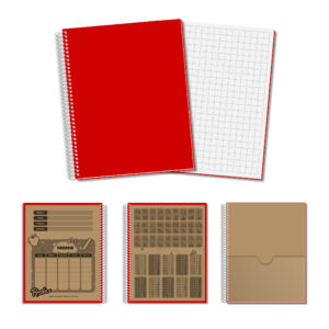 Cuaderno Nro 3 - Rojo - Cuadriculado Grande