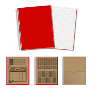 Cuaderno Nro 3 - Rojo - Rayado