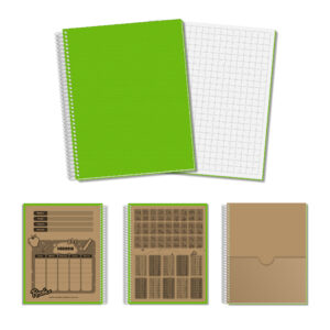 Cuaderno Nro 3 - Verde Lima - Cuadriculado Grande