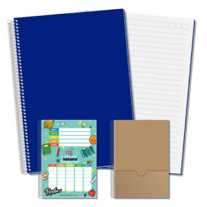 Cuaderno A4 - Azul - Rayado