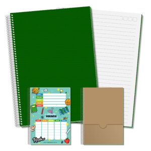 Cuaderno A4 - Verde - Rayado