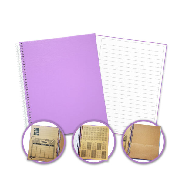 Cuaderno Nro 3 - Lila - Rayado
