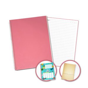 Cuaderno A4 - Rosa - Rayado
