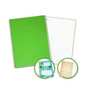 Cuaderno A4 - Verde Lima - Rayado