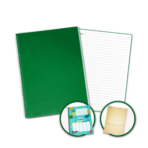 Cuaderno A4 - Verde - Rayado