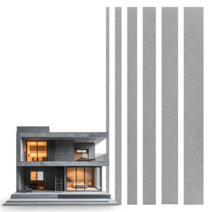 120 Strips Surtidos Para Maquetas Arquitectura - Carton Gris 1,2mm