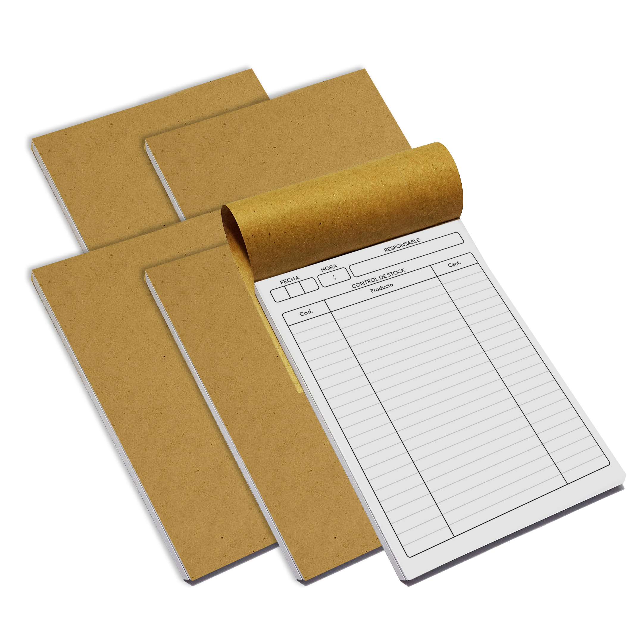 Pack x5 Talonario Control de Stock
