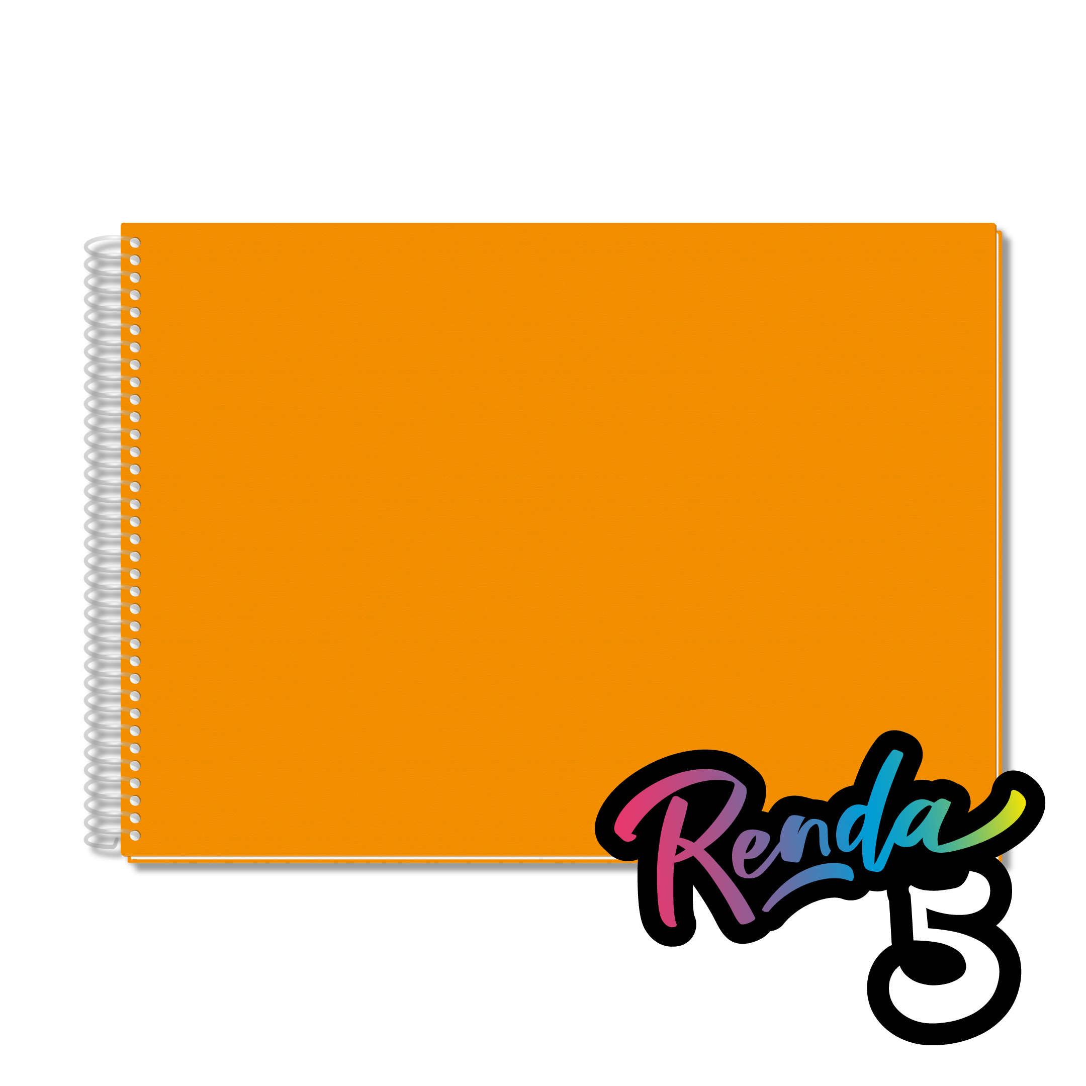 RENDA 5 - Cuaderno Arte Nro5 - Naranja