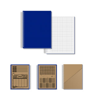 Cuaderno Nro 1 - Azul - Cuadriculado Grande
