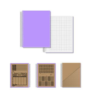 Cuaderno Nro 1 - Lila - Cuadriculado Grande