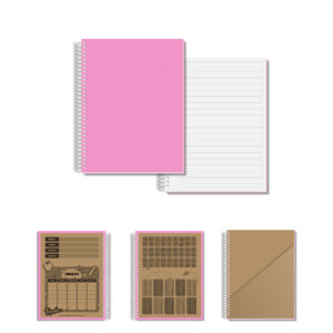 Cuaderno Nro 1 - Rosa - Rayado