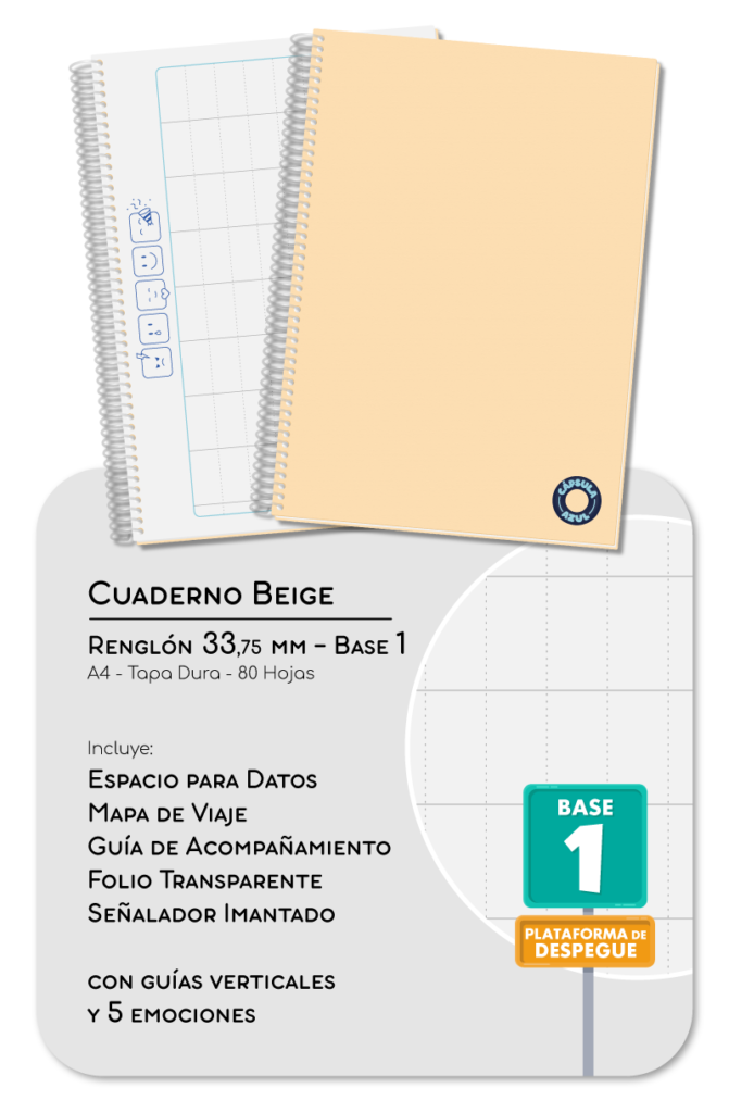 Cuaderno con renglón de 33mm