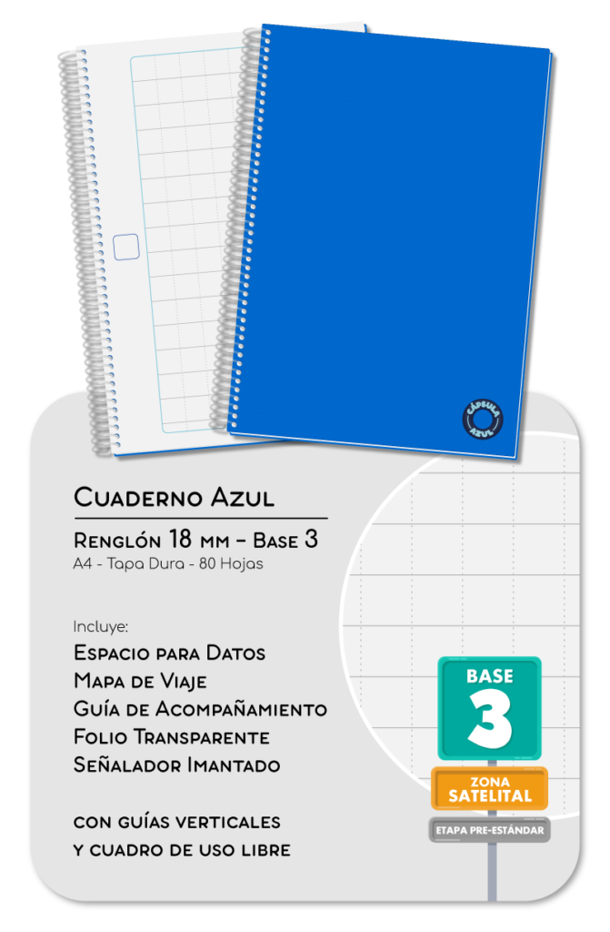 Cuaderno con renglón de 18mm